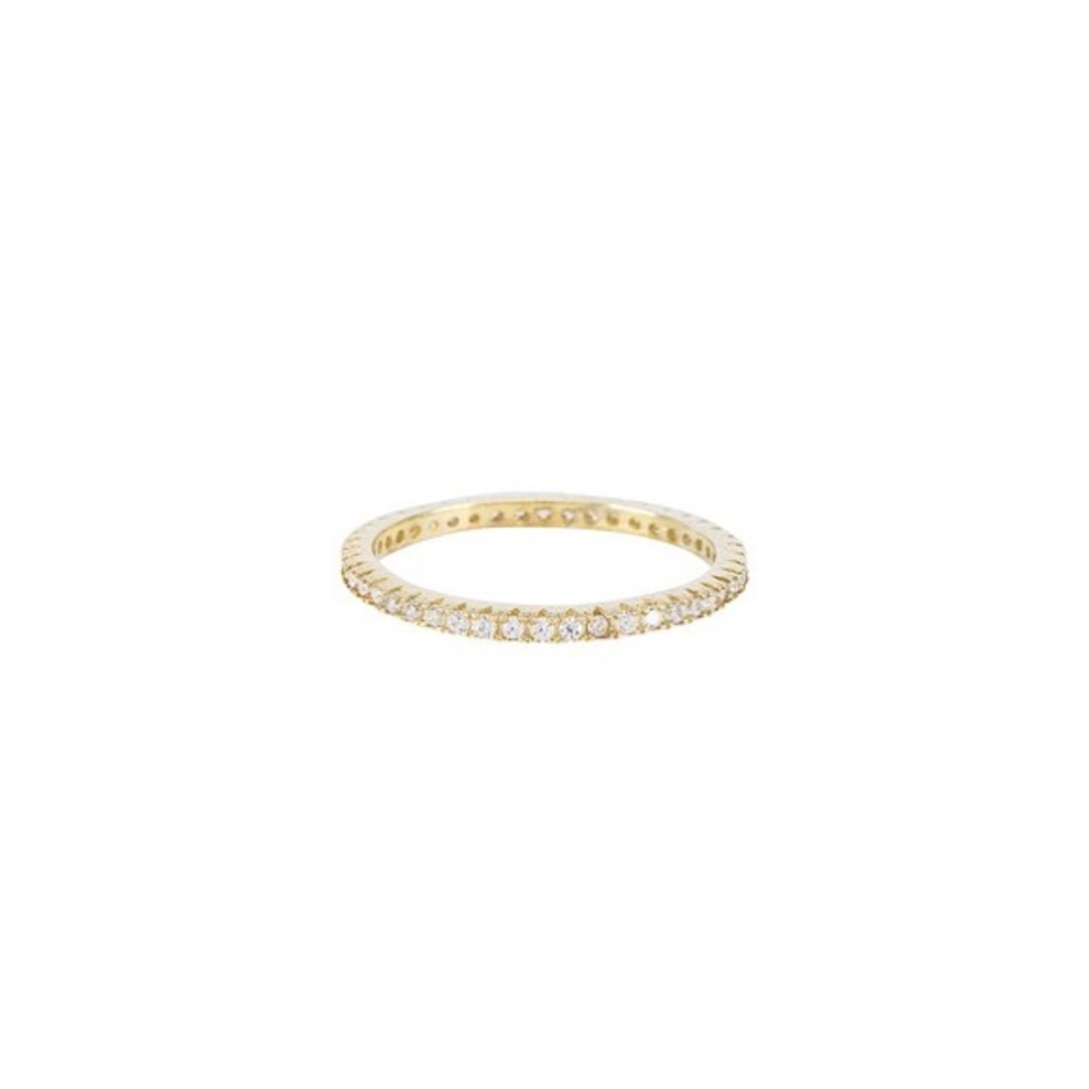 The M Jewelers NY The M Essential Pave Band in Gold